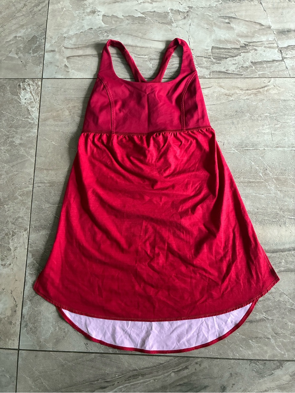 Red Lulu Lemon Racerback Athletic Tank